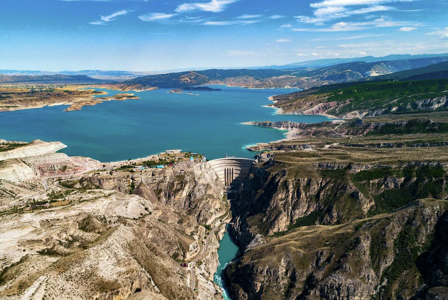 Сулакский каньон и Чиркейская ГЭС в Дагестане